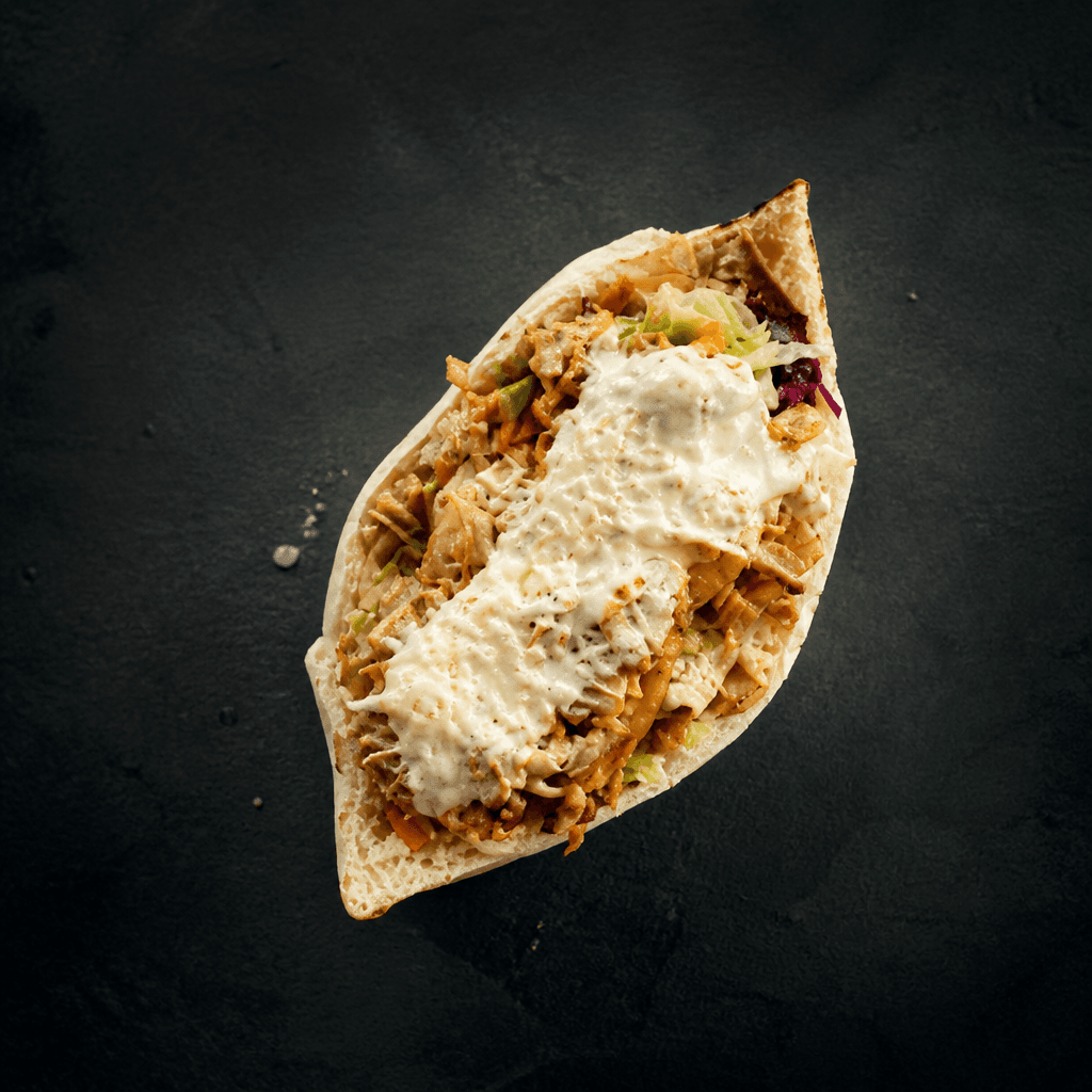 7. Chleba döner kebab se sýrem