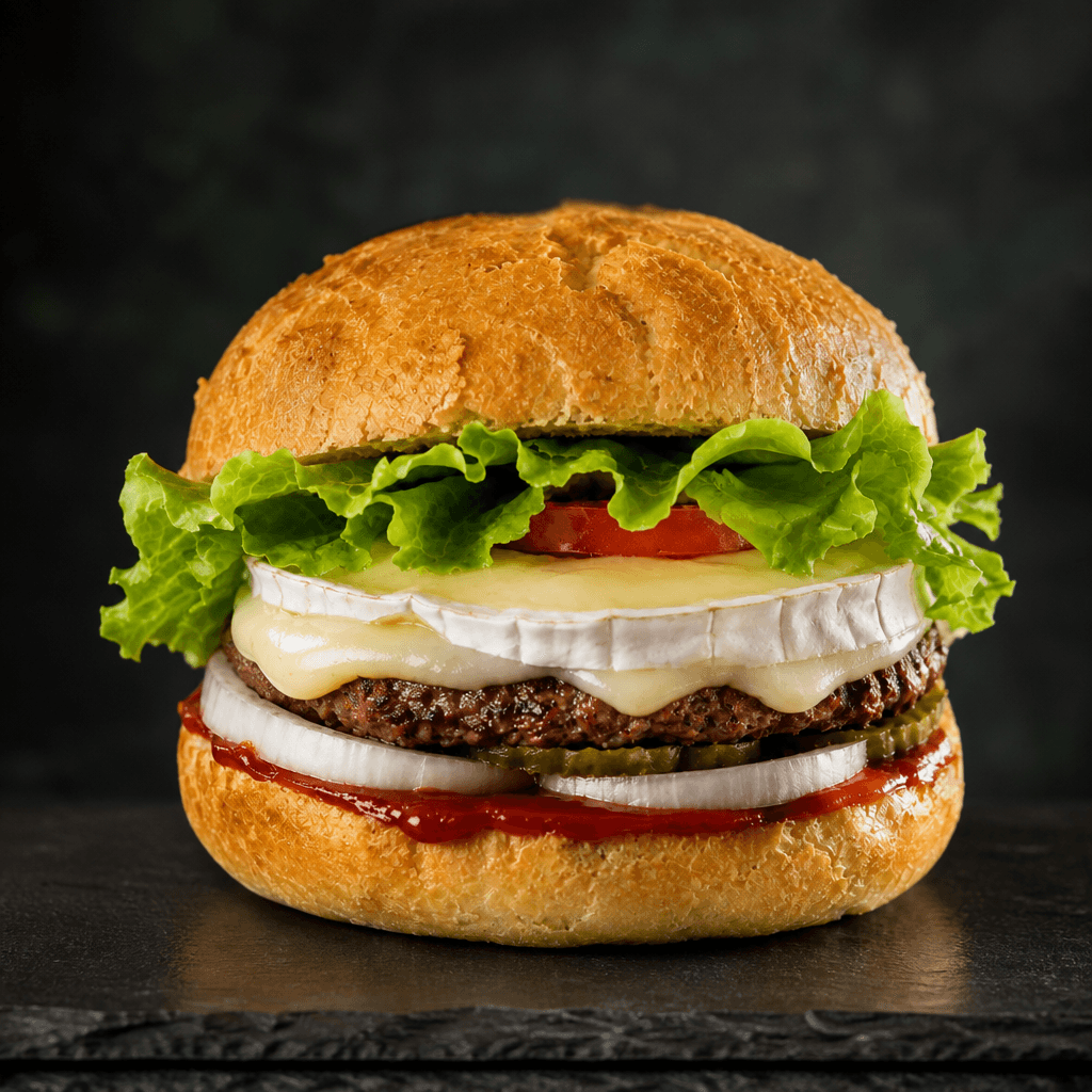 Hamburger s hermelínem